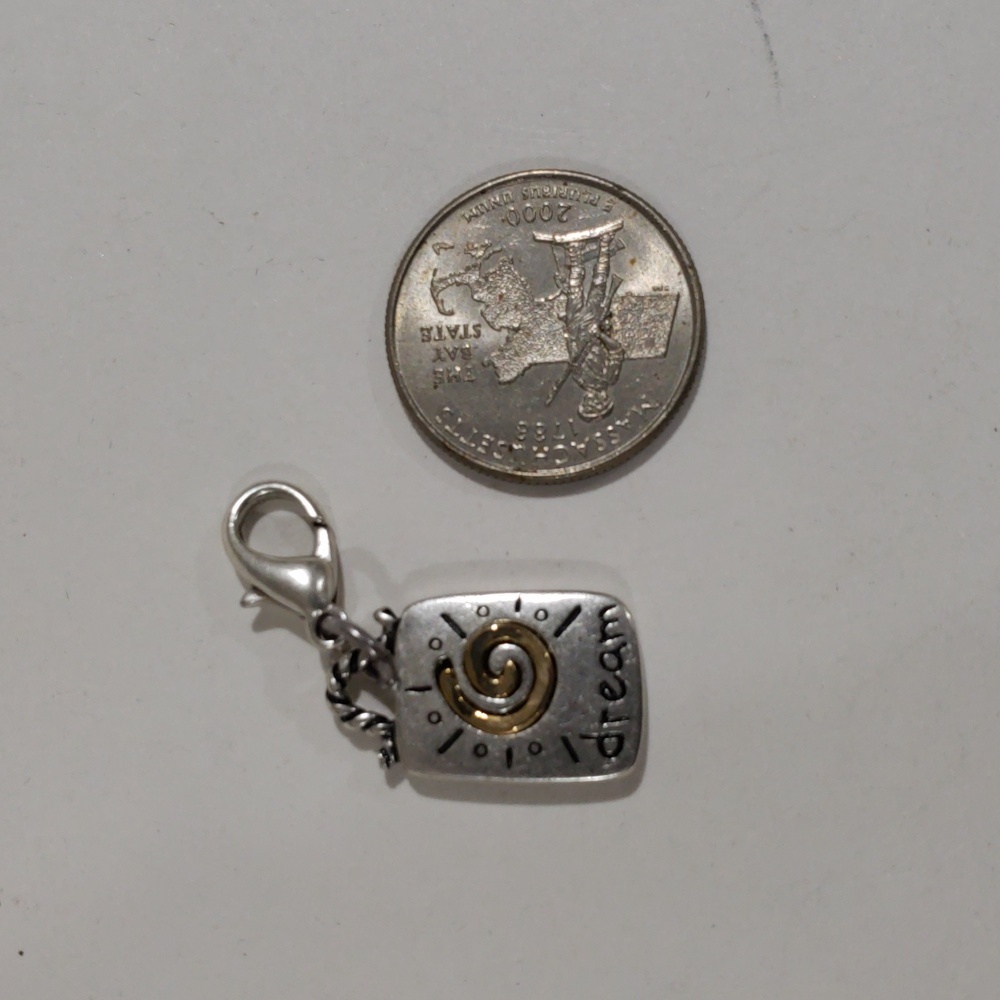 Chico’s Womens Dual Tone “With Love” Dream Charm - Elegant Fashion Jewelry - Picture 10 of 10